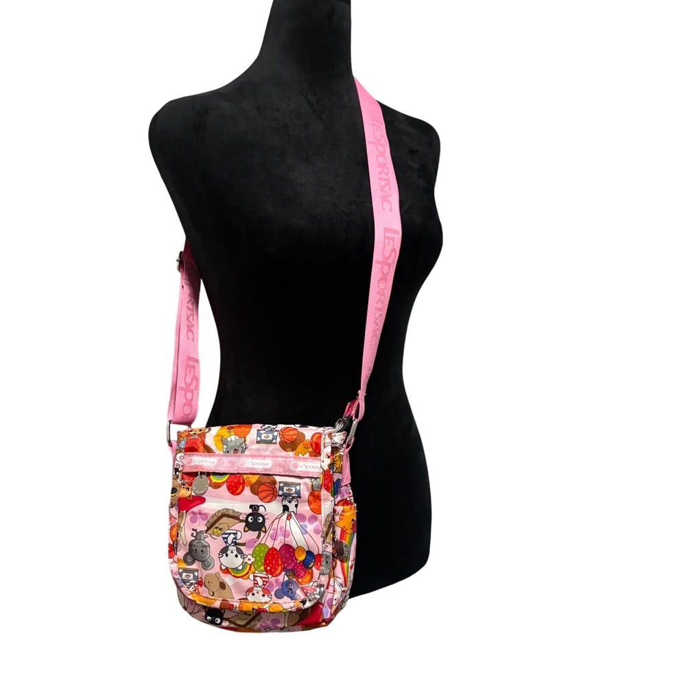 Tokidoki LeSportsac Crossbody Bag Womens Small Pink Multi Excellent Character